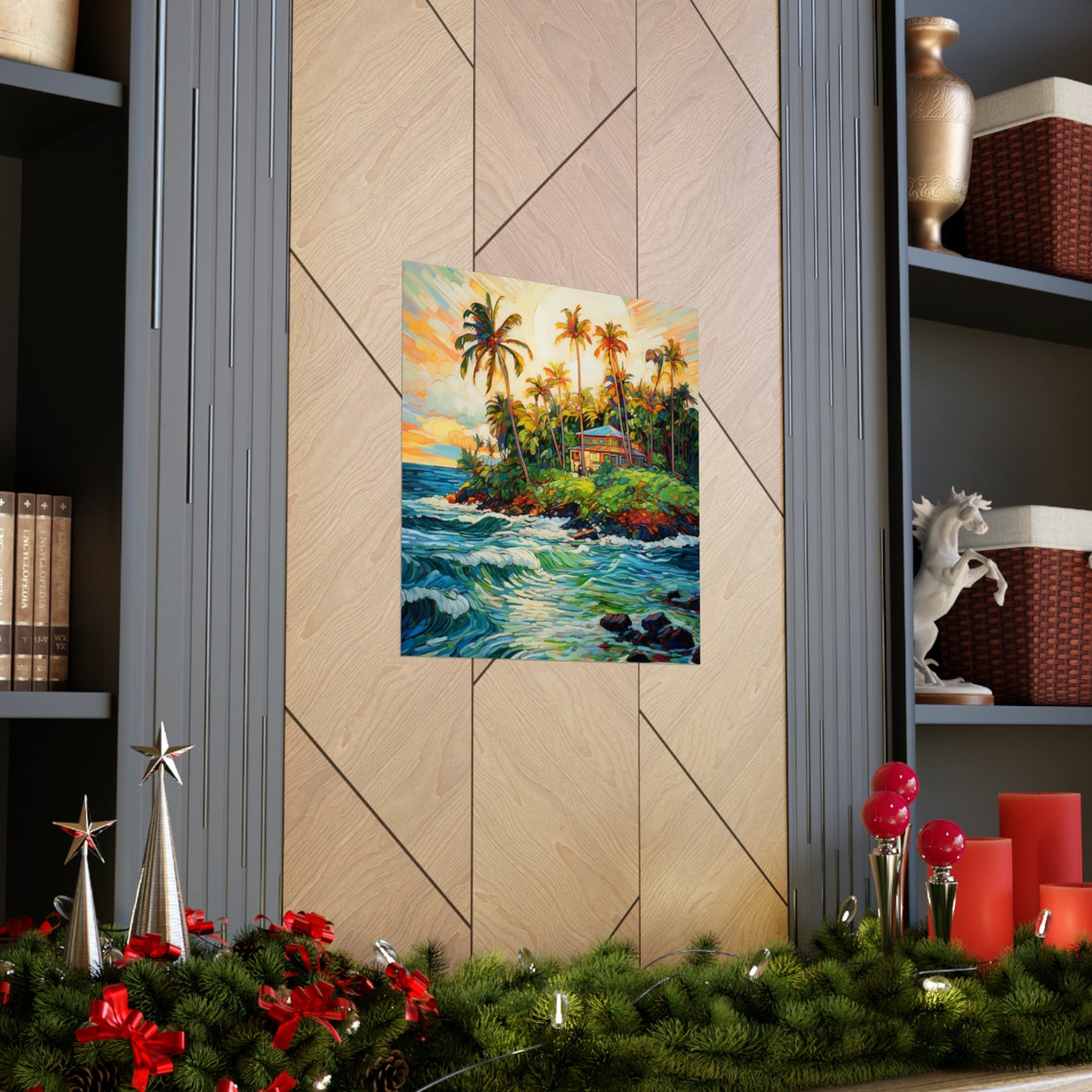 Island Delight, Van Gohn Style Poster - Image 3