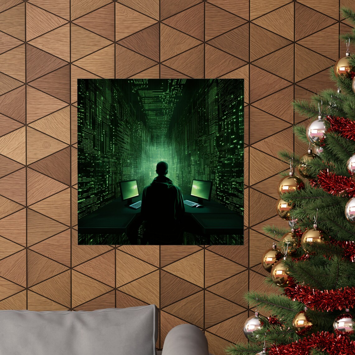 Society In A Program, Matrix Style Poster - Image 4