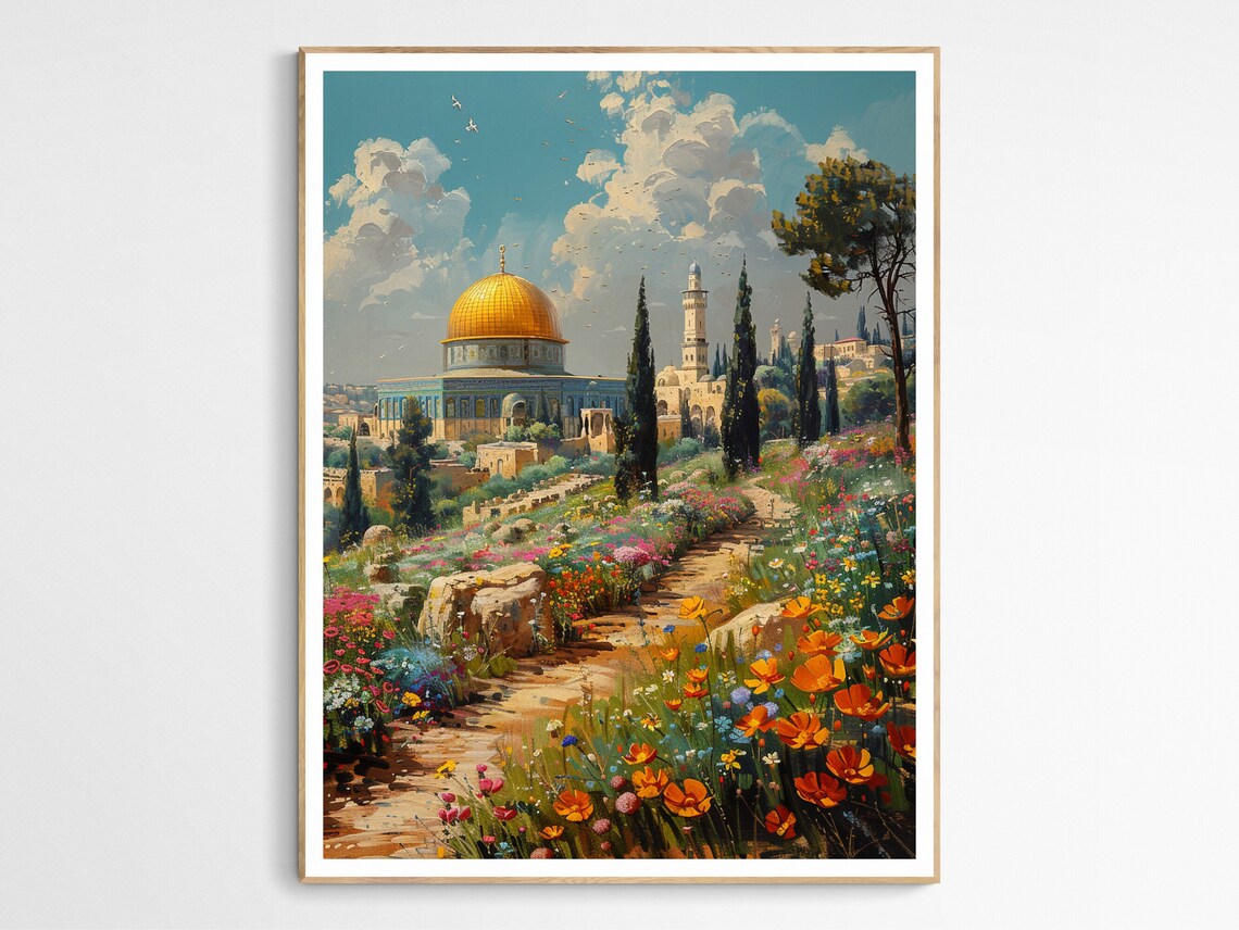 Alaqsa Mosque and Dome of the Rock Art Print
