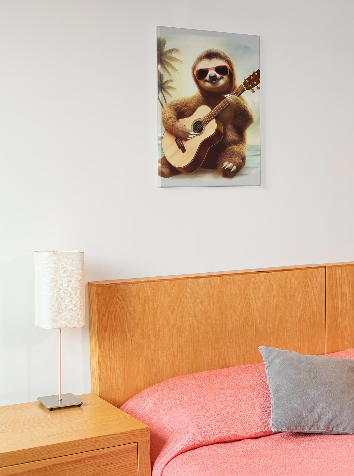 Sloth Playing Guitar Art Print, Tropical Costa Rica - Image 2