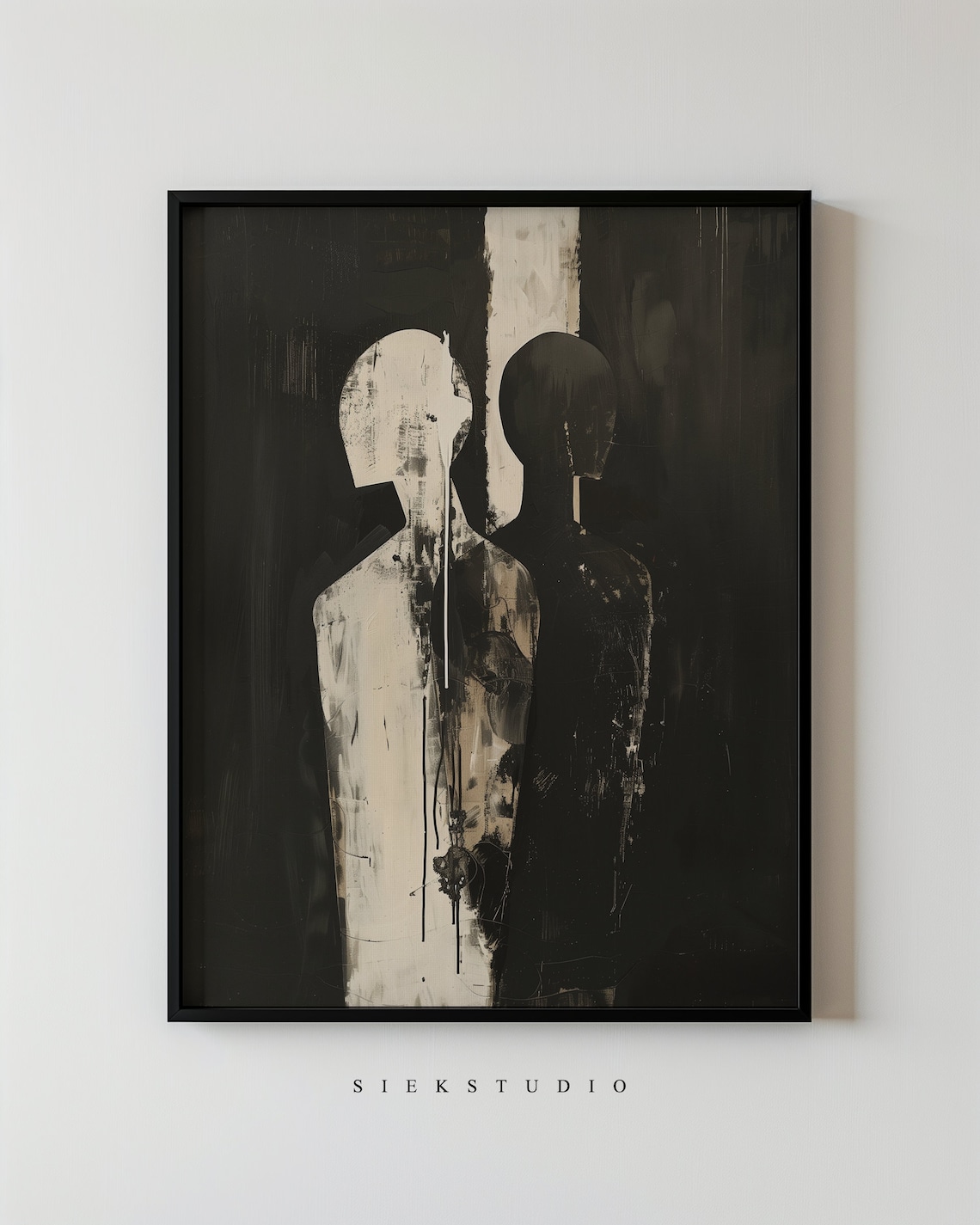 Minimalist Abstract Figures, Modern Geometric Art Print