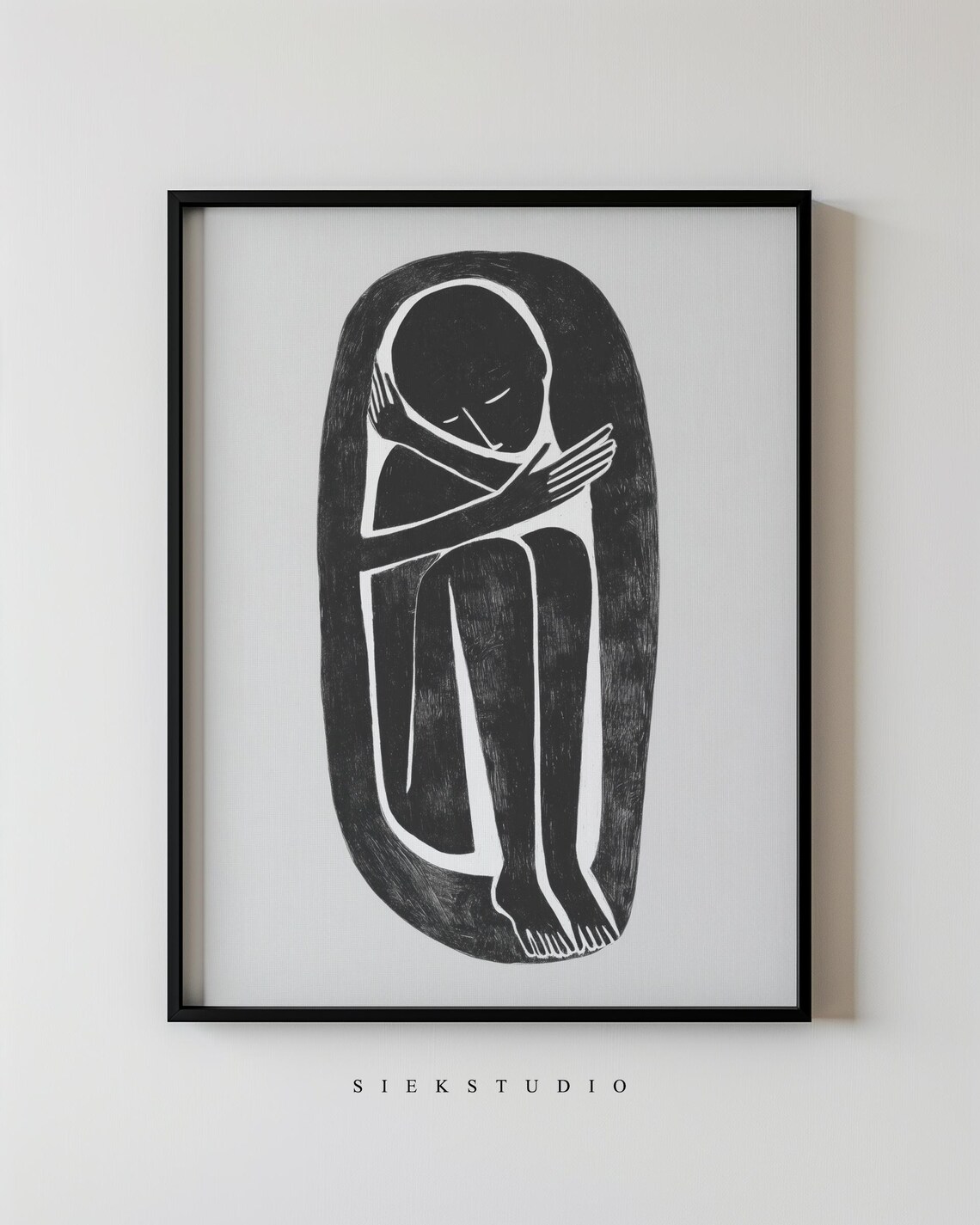 Minimalist Figurative Birth Illustration, Art Print