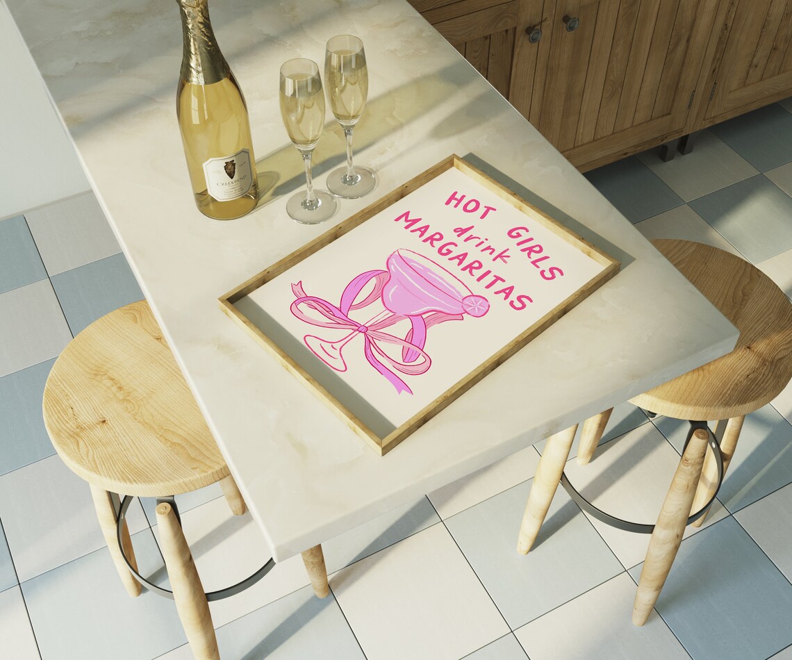 Hot Girls Drink Margaritas, Happy Hour Art Print - Image 5