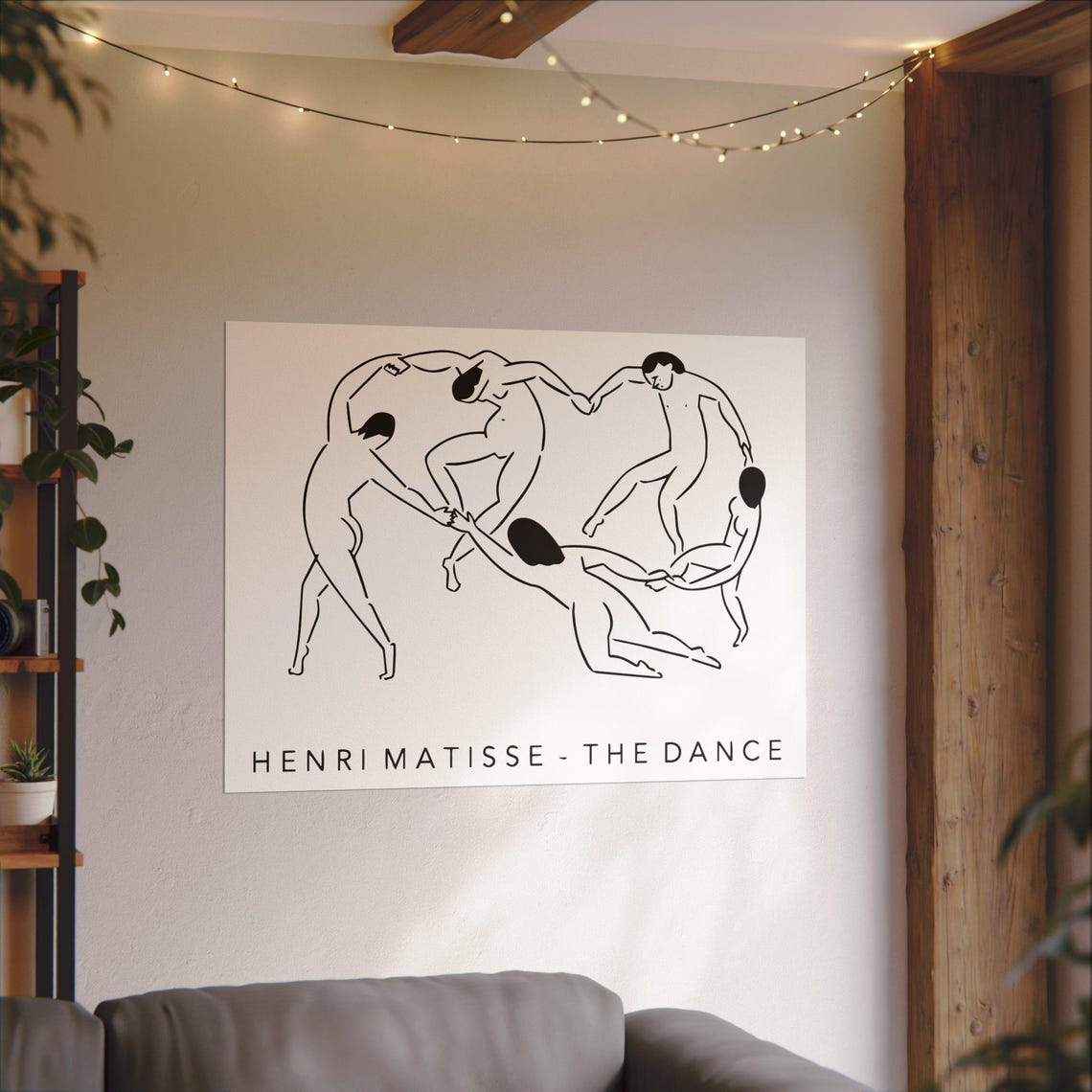 Henri Matisse The Dance Line Drawing Circle Dancers Modern Poster - Image 3