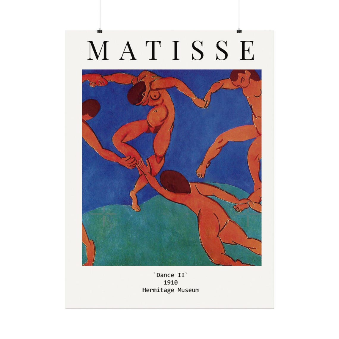 Henri Matisse Dance II 1910 Bold Red Figures Hermitage Museum Poster - Image 2