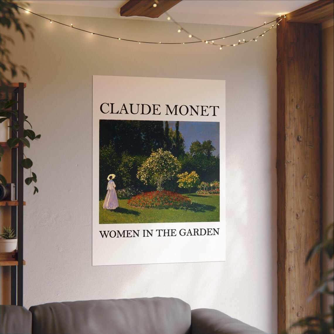Claude Monet Women in the Garden Summertime Museum Classic Poster - Image 3