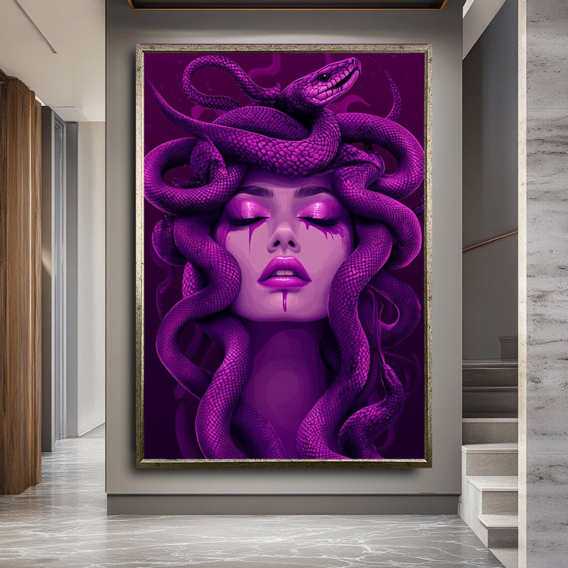 Medusa With Snakes Art Print, Greek Mythology - Image 2