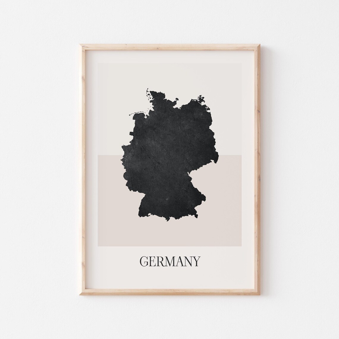 Germany Map Poster Print Minimalist Boho Wall Art Decor For Home Or Gift