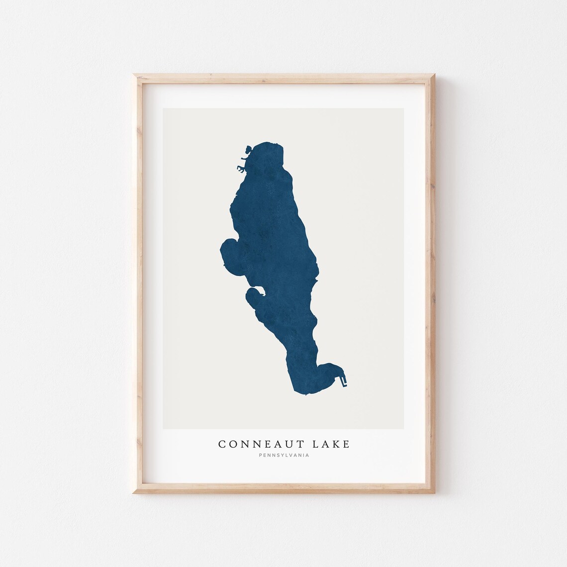 Conneaut Lake Map Poster Print, Pennsylvania