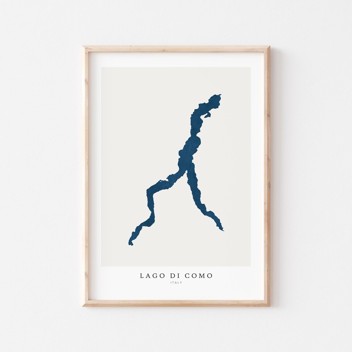 Lake Como Lago Di Poster Art Print, Italy Map