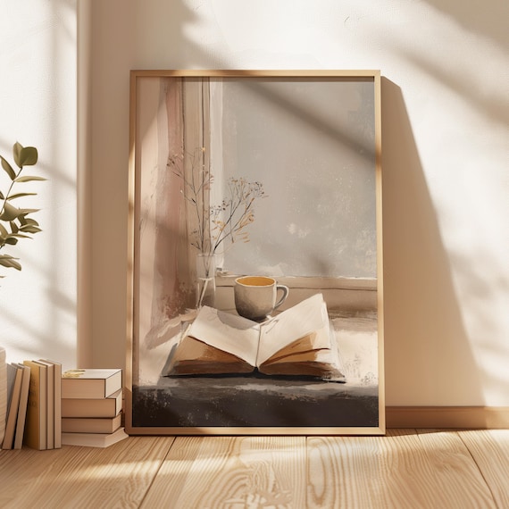 Bookish Wall Art, Reading Nook Decor Poster