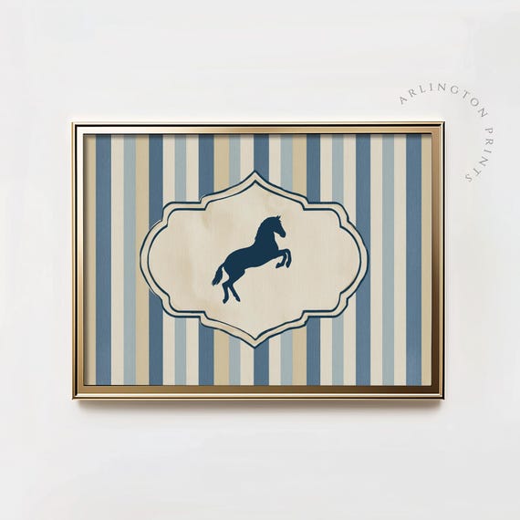 Western Horse Silhouette, Farmhouse Nursery Decor