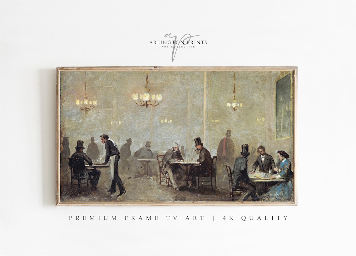 1800s Bar Tavern Vintage Pub Scene Art Print