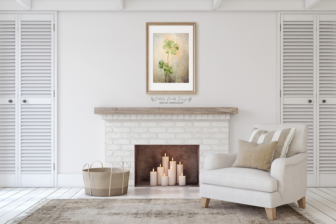 St Patricks Day Rustic Clover Art Print, Irish Decor - Image 2