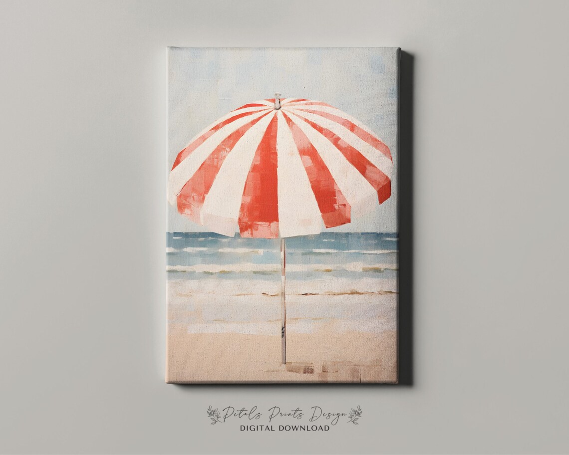 Vintage Beach Abstract Coastal Art Print - Image 4