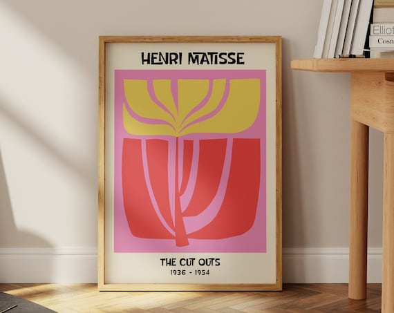 Henri Matisse The Cut Outs Abstract Flower Exhibition Poster