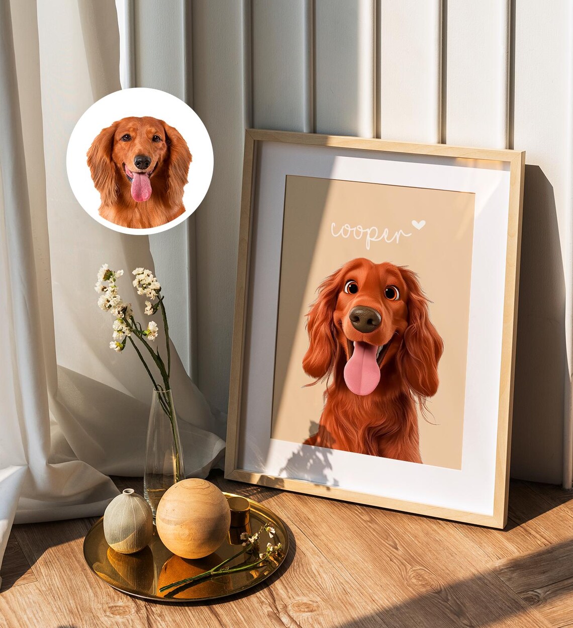 Custom Rottweiler Dog Portrait With Name Personalized Pet Art Poster - Image 7