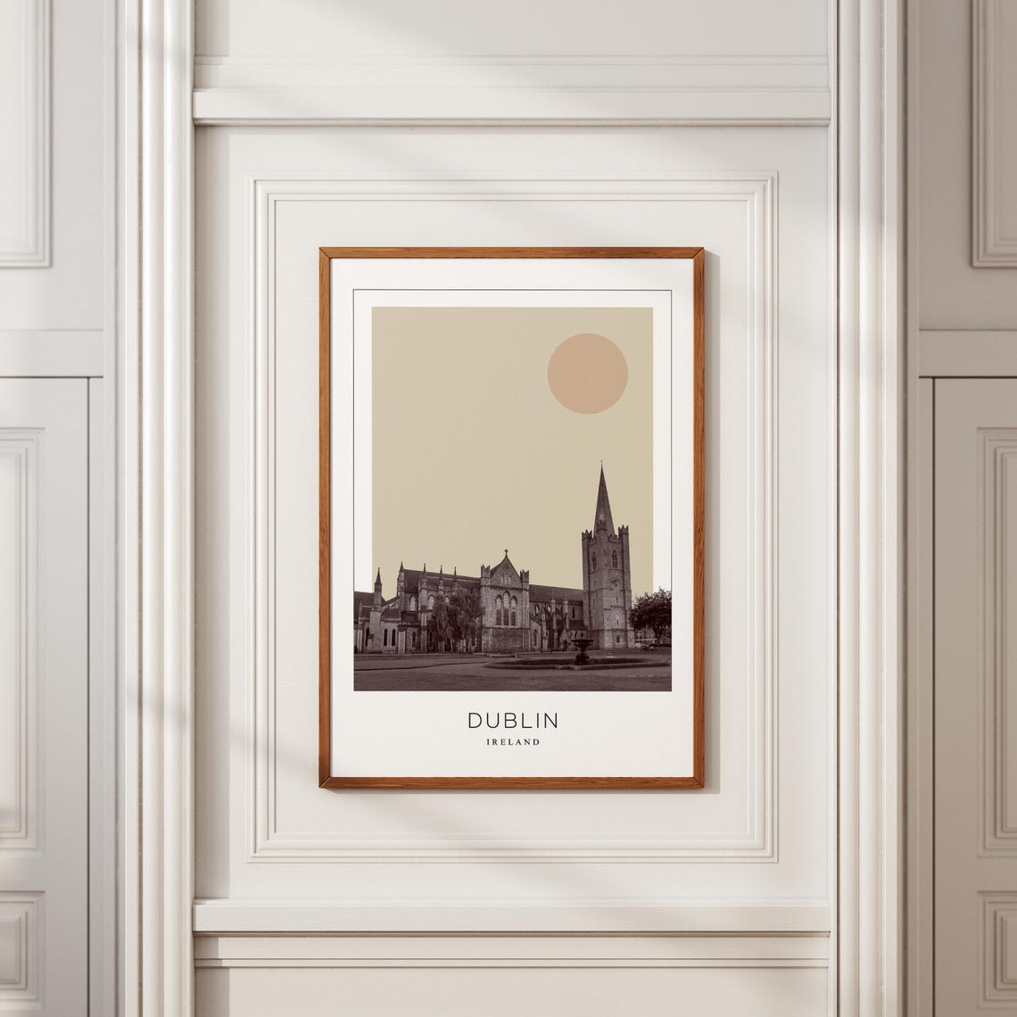 Dublin Ireland Saint Patrick's Cathedral Minimalist Travel Poster - Image 2