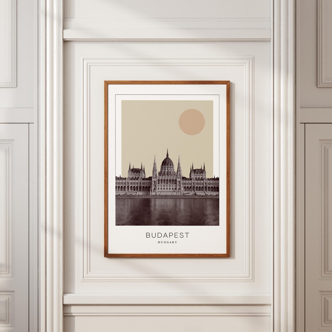Budapest Minimalistic Travel Poster, Hungary Art Print - Image 2