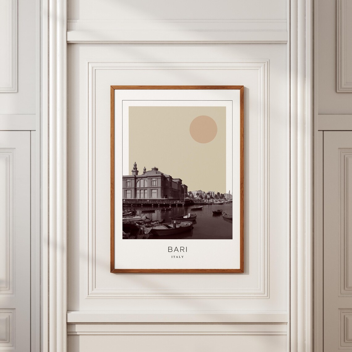 Bari Travel Poster, Minimalist Italy Art Print - Image 2