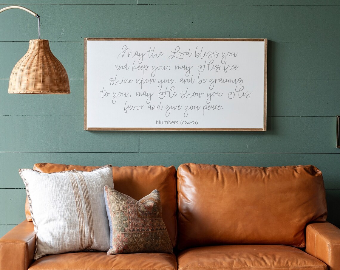 May The Lord Bless You Scripture Sign Poster Print