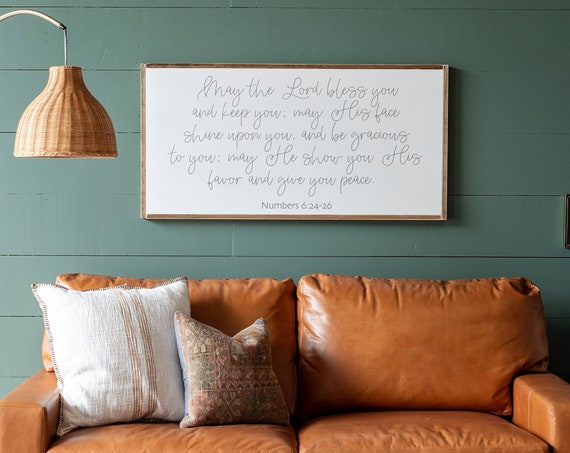 May The Lord Bless You Scripture Sign Poster Print