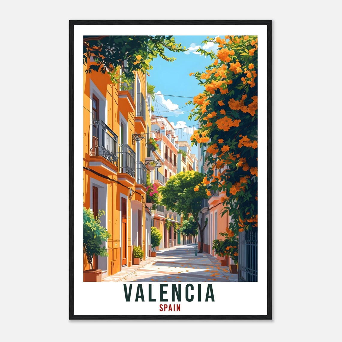 Valencia Travel Poster, Spain City Wall Art - Image 4