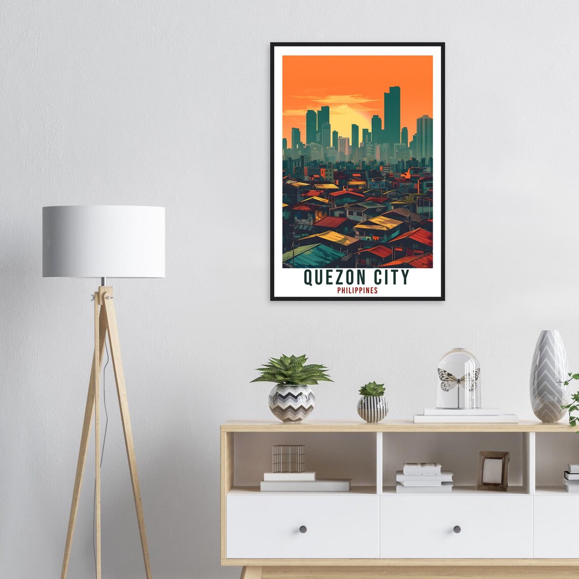 Quezon City Philippines Travel Poster, Asia Wall Art - Image 3