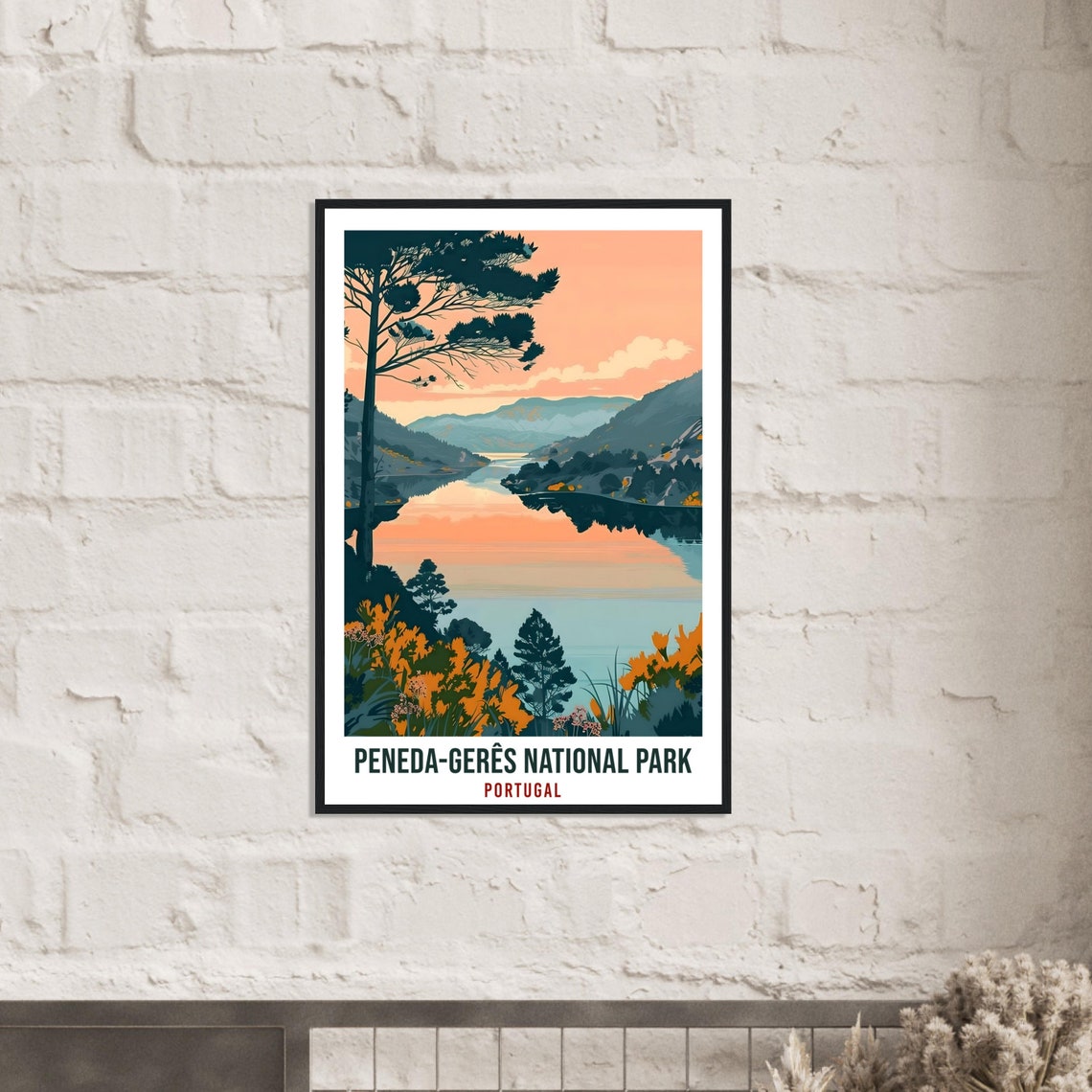 Peneda Gers National Park Travel Print Portugal Wall Art Wall Hanging Home Dcor Peneda Gers Portugal Artwork Gift Portugal Travel Poster - Image 3