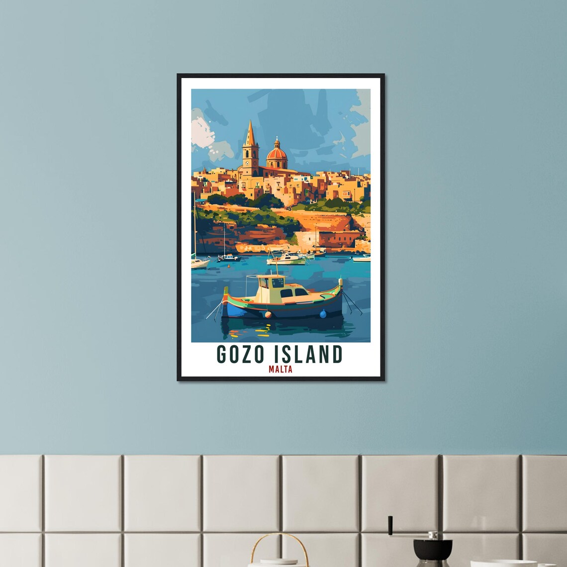 Gozo Island Travel Poster, Malta Travel Poster - Image 2