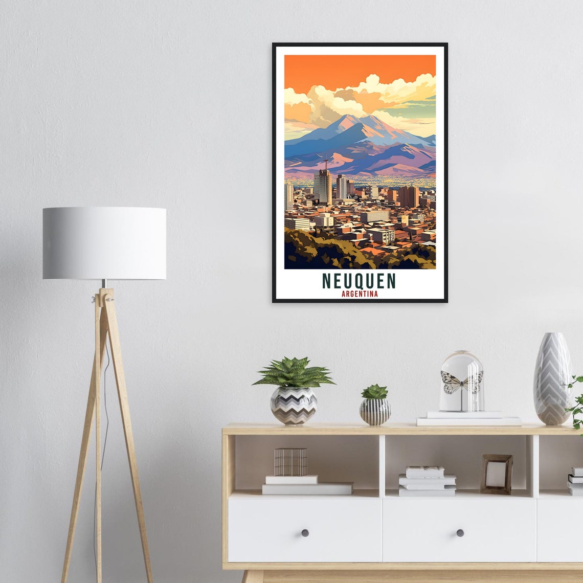 Neuquen Travel Print Wall Art Neuquen Argentina City Landscape Artwork Neuquen Art Gifts Neuquen Travel Poster Argentinian Art Lovers Gift - Image 3