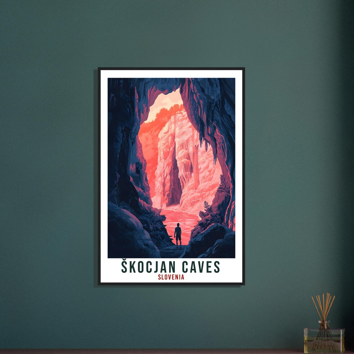 Skocjan Caves Slovenia Underground Canyon Explorer Travel Poster - Image 3