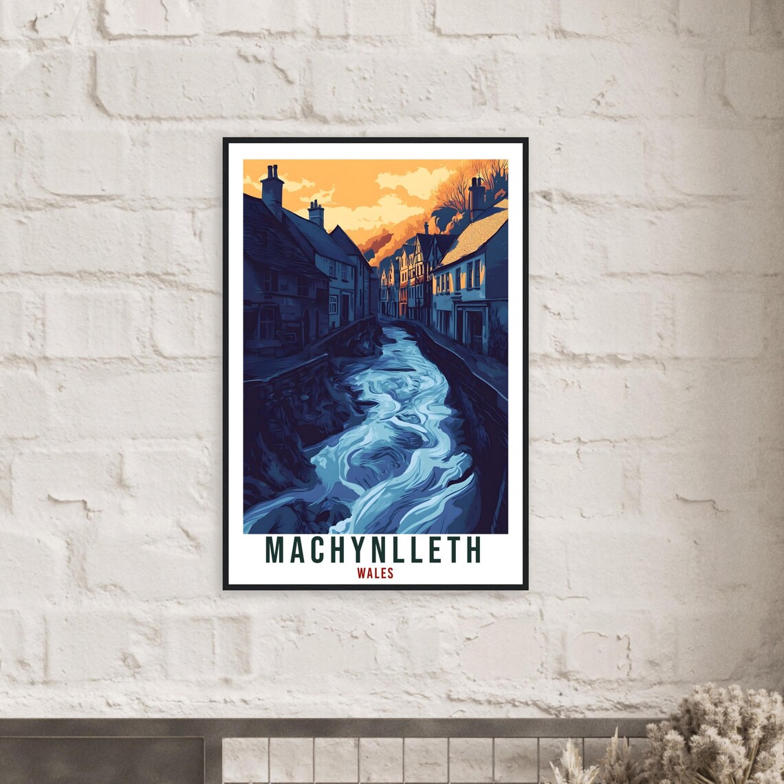 Machynlleth Travel Poster, Wales Home Decor - Image 2