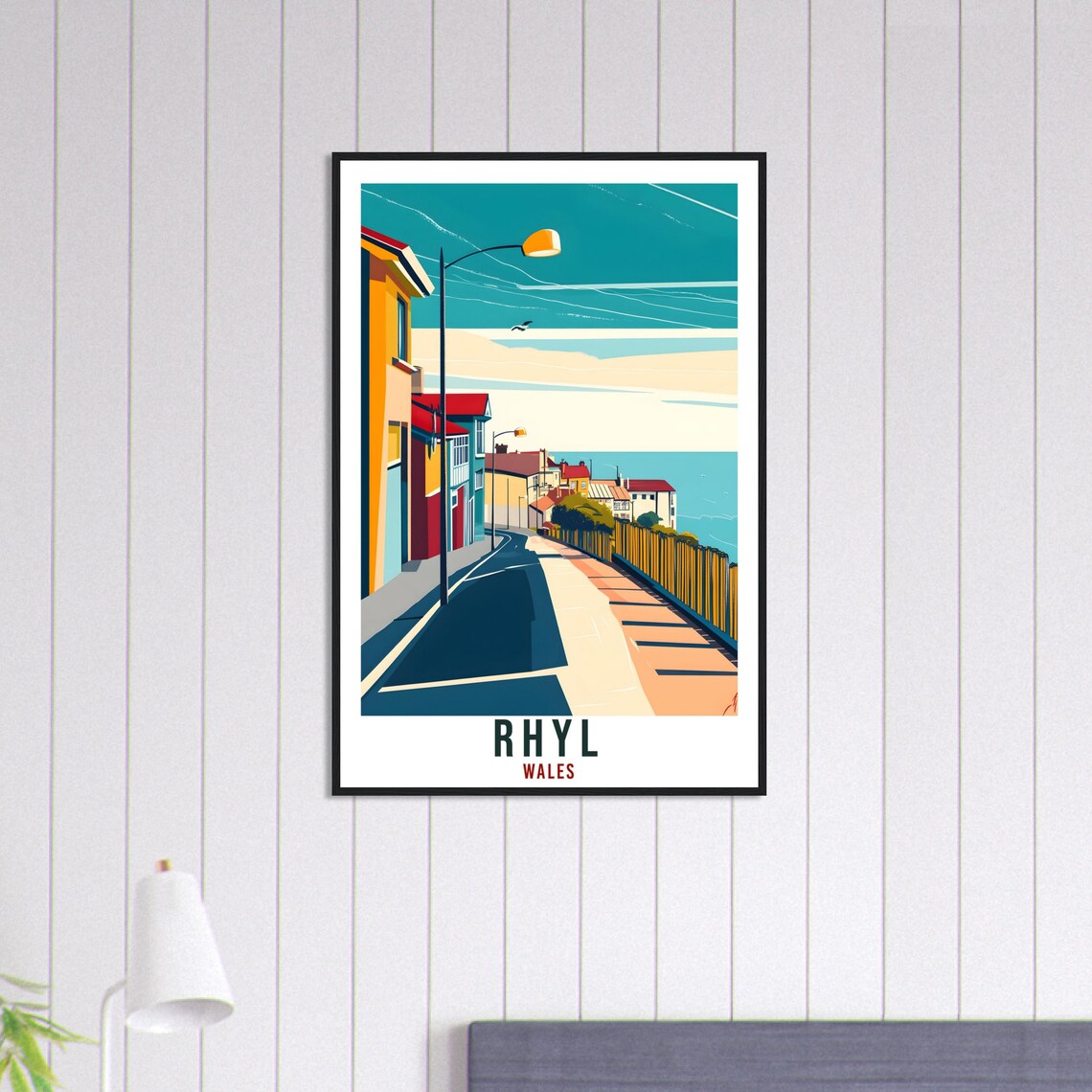 Rhyl Vintage Travel Poster, Wales Wall Art - Image 3