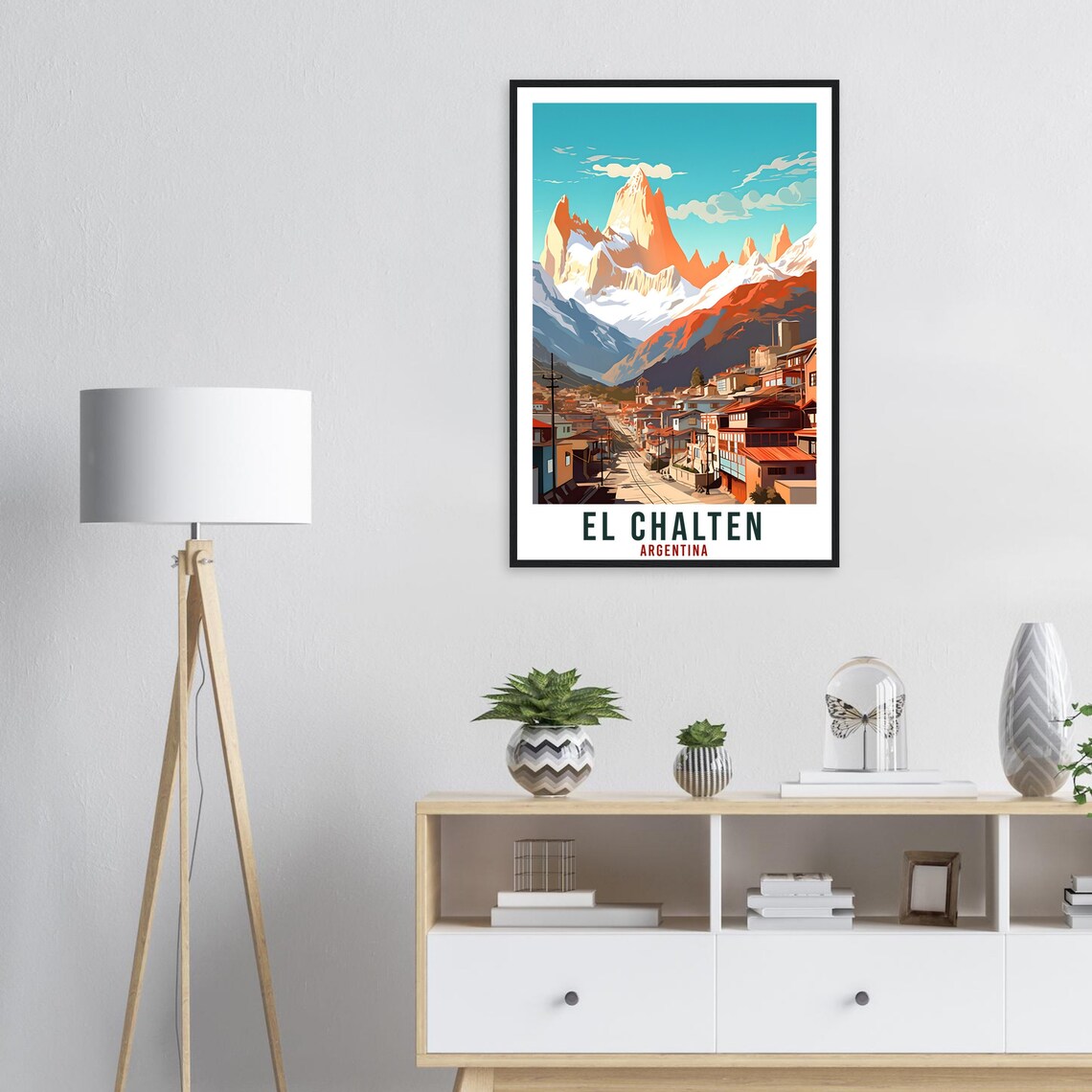 El Chalten Argentina Travel Poster, Landscape Art - Image 2
