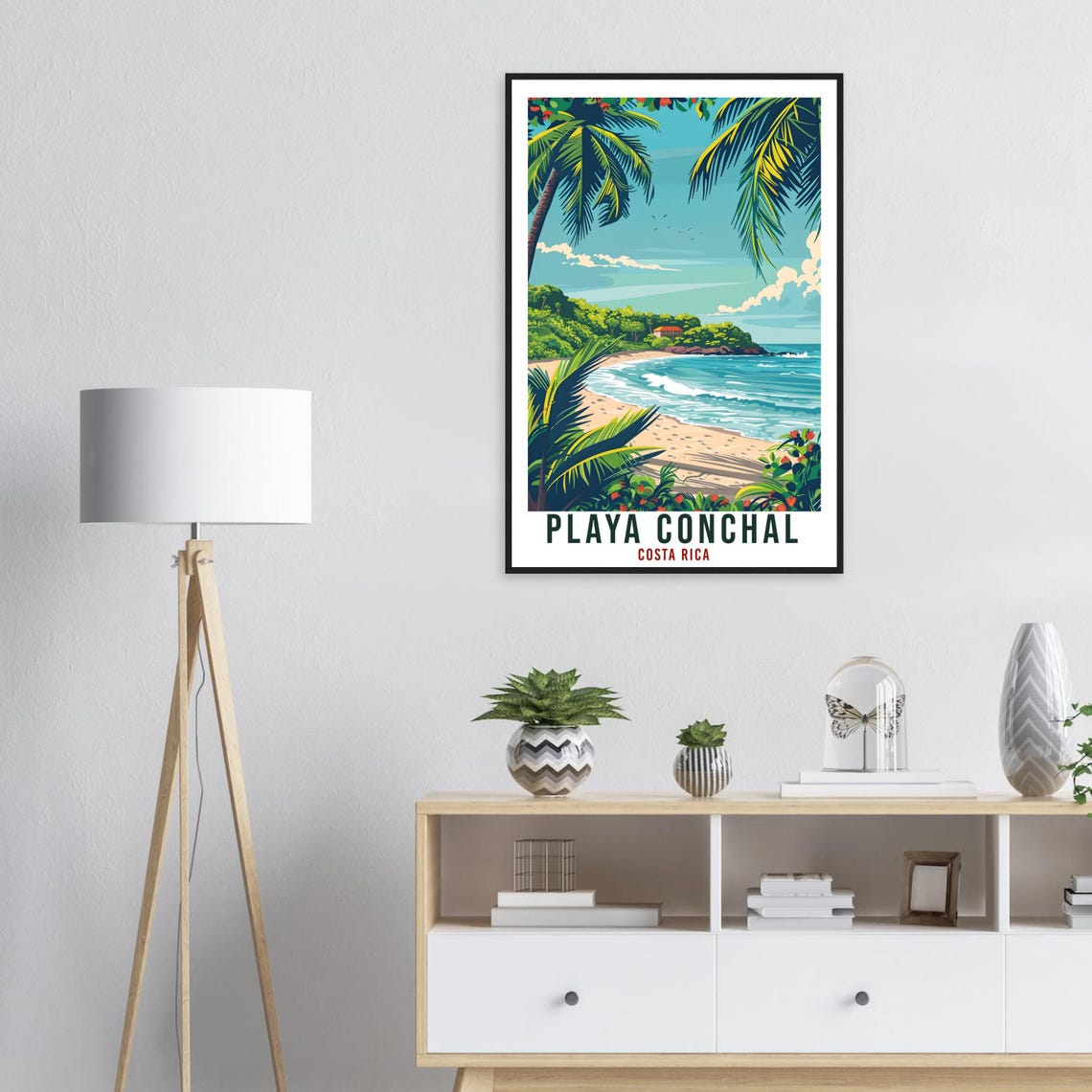 Playa Conchal Costa Rica Travel Poster - Image 3