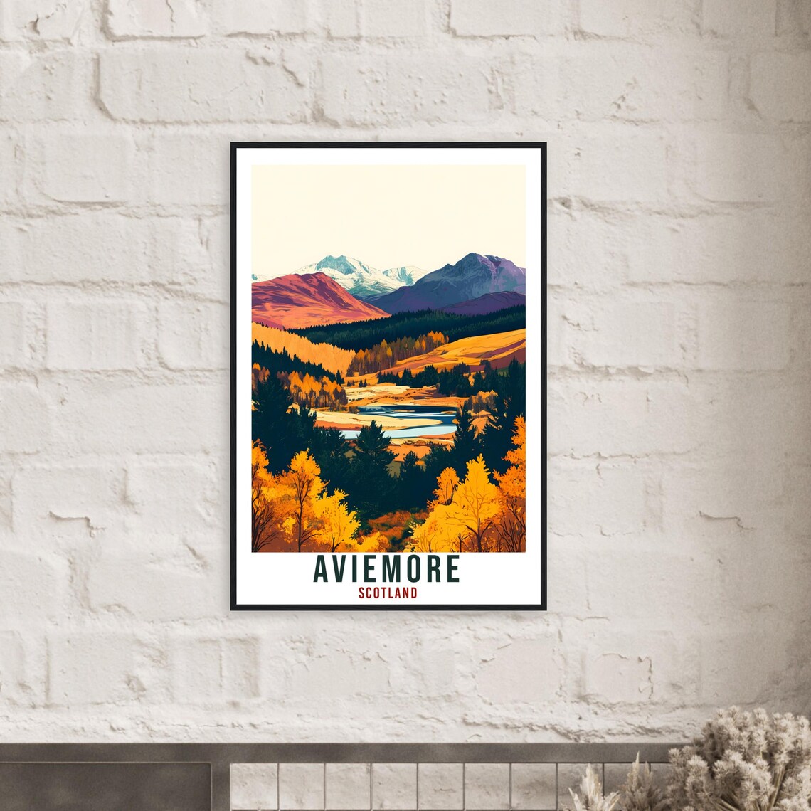 Aviemore Travel Poster, Scotland Home Decor - Image 2
