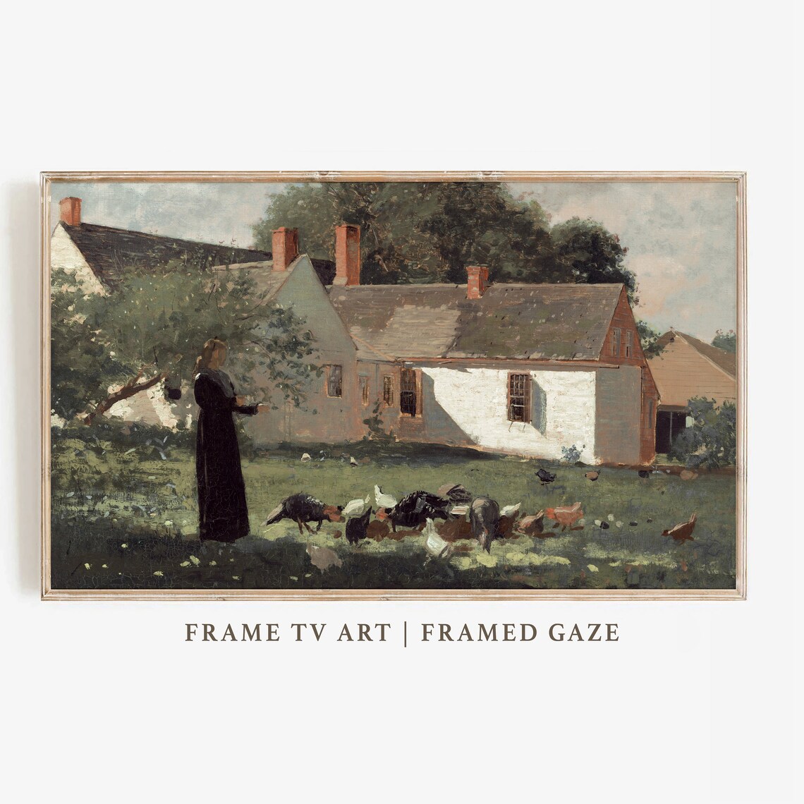Thanksgiving Fall Farm Landscape Art Print