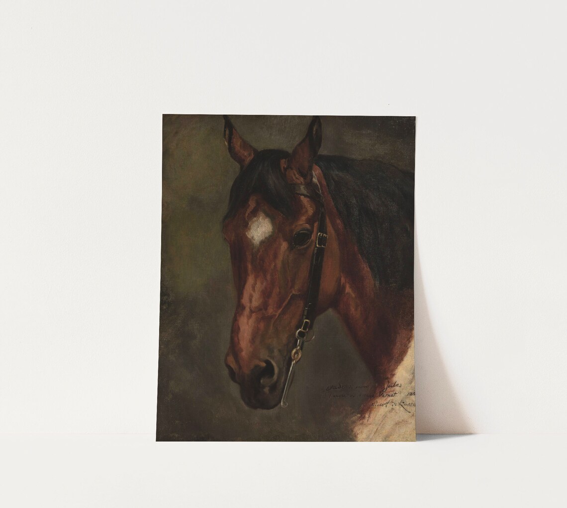 Vintage Horse Equestrian Wall Art, Farmhouse Poster - Image 2