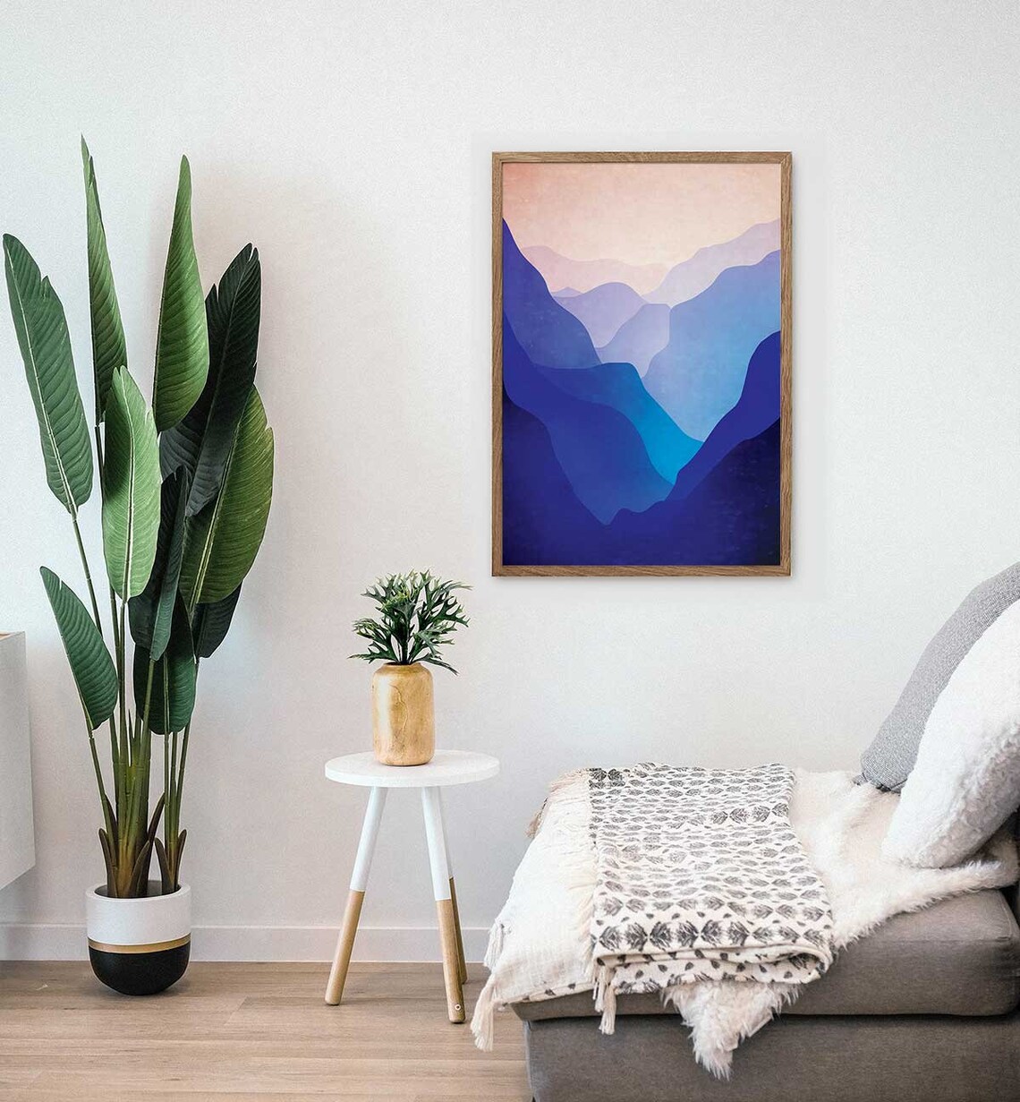 Mountain Landscape Art Print, Home Office Decor - Image 2