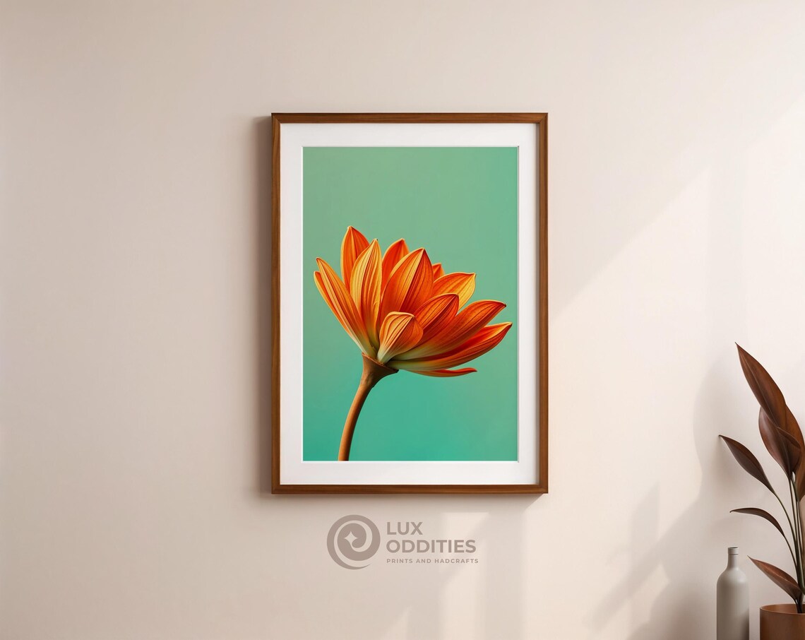 Luxurious Flower Art Print, Elegant Floral Decor