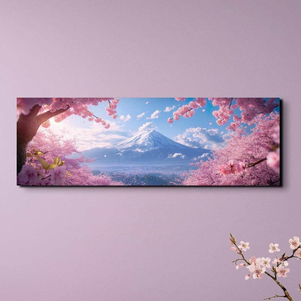 Mount Fuji Art Print, Japanese Mountain Dreamscape