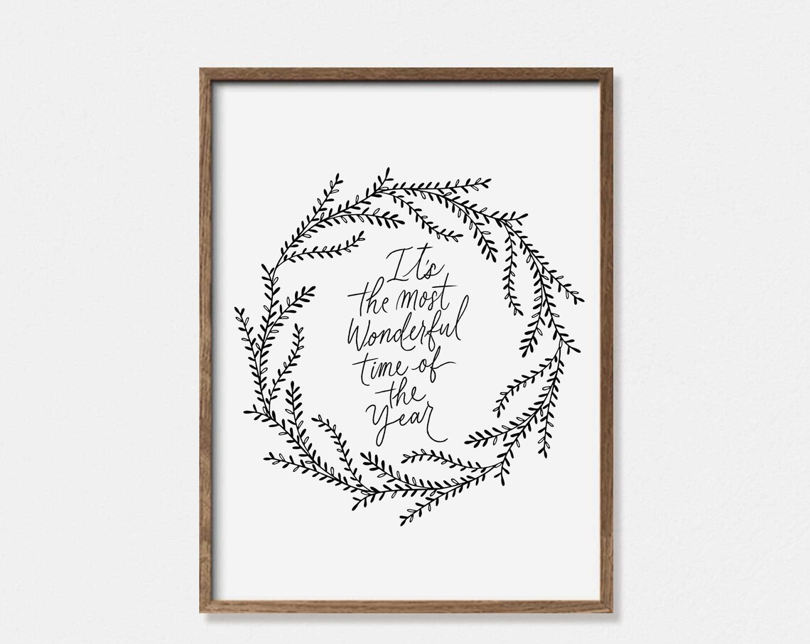 Christmas Printables, Scandi Minimalist Quote Print