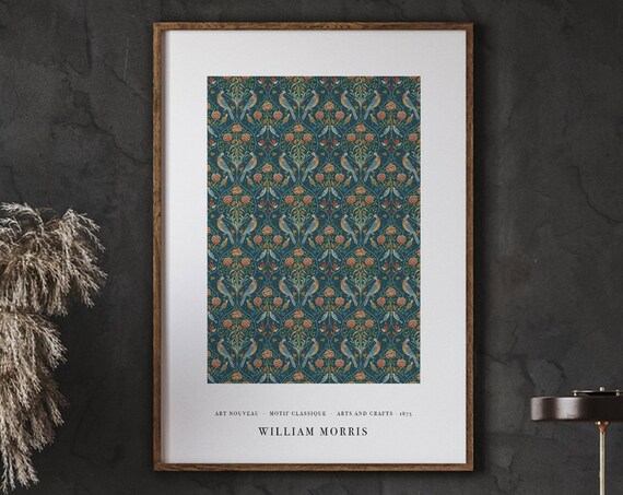 William Morris Poster Botanical Illustration Wall Art Gallery Quality Print Floral Instant