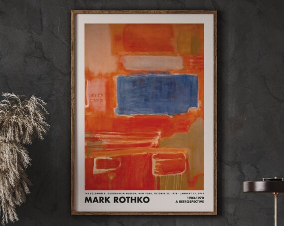 Mark Rothko Minimalist Abstract Poster Print