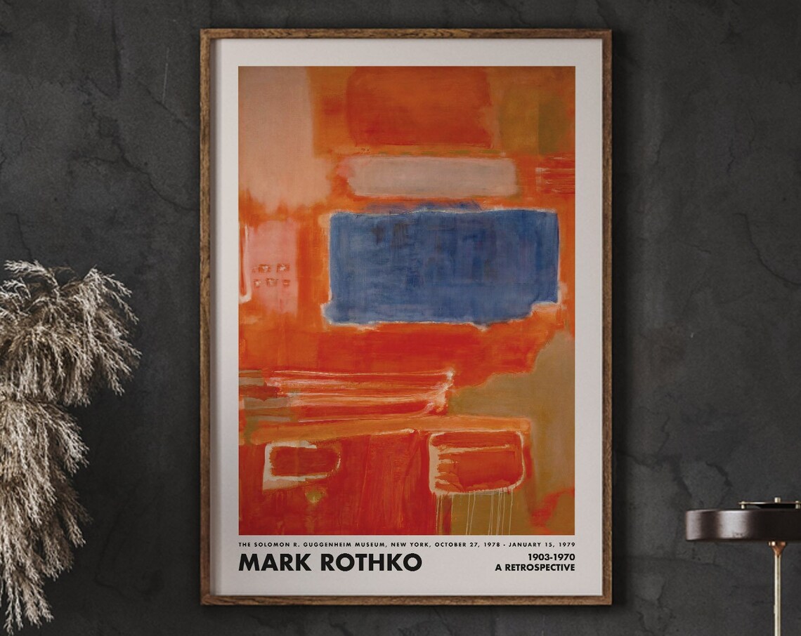 Mark Rothko Minimalist Abstract Poster Print