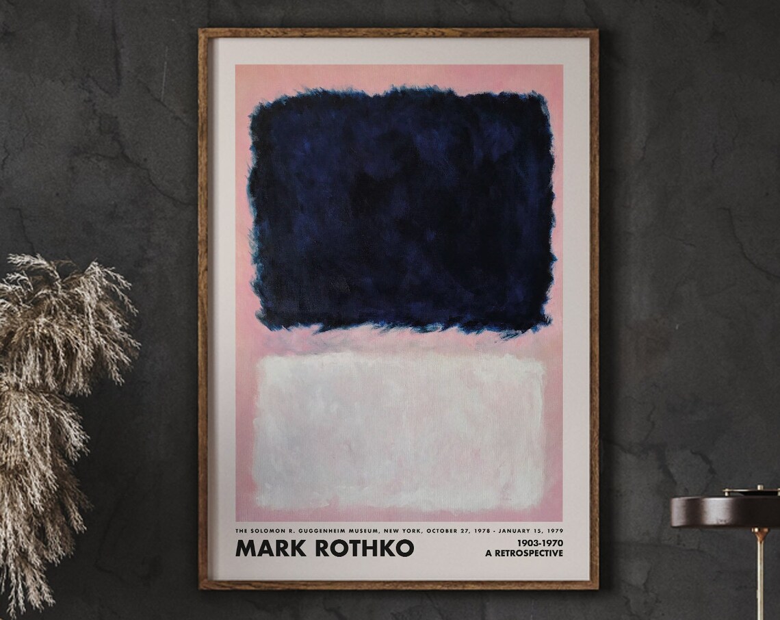 Mark Rothko Abstract Art Print, Museum Wall