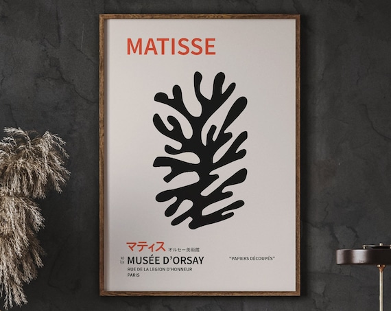 Henri Matisse Black Cut Out Musee d Orsay Paris Papiers Decoupes Poster