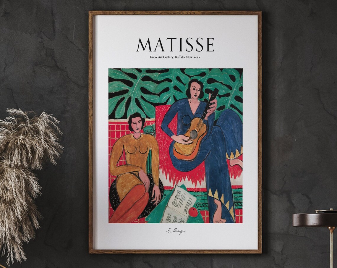 Matisse La Musique Minimalist Art Print