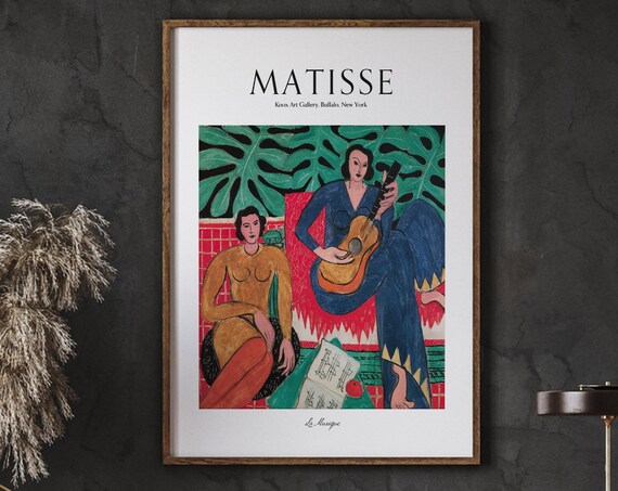 Matisse La Musique Minimalist Art Print